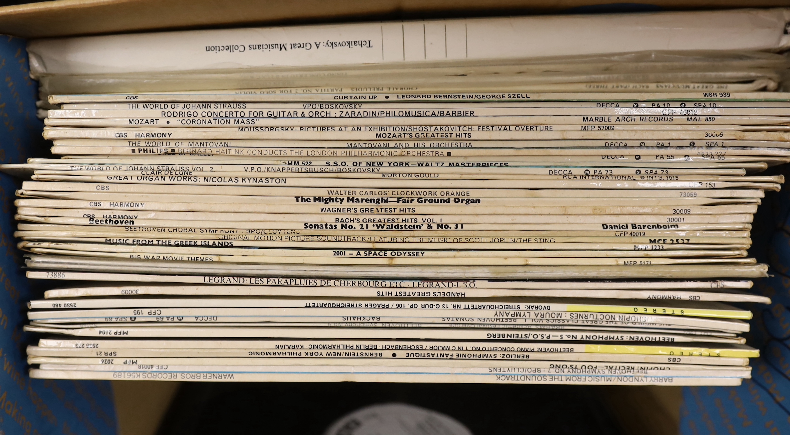 Fifty plus LP record albums, artists include; UB40, Strawbs, Rick Wakeman, The Who, 10cc, etc., together with a number of classical LPs, etc.